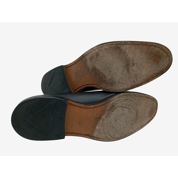 ALLEN EDMONDS Black Leather Oxford Delray Split Toe Blucher Mens 10.5 D USA $325 - Picture 3 of 9